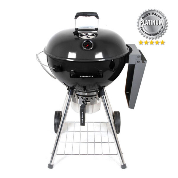 Угольный гриль SnS Kettle, 57 см, черный