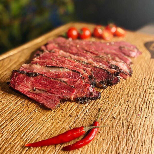 Приправа для пастрами Arefyev, пакет, 100 г нарезанный стейк в приправе для пастрами Arefyev