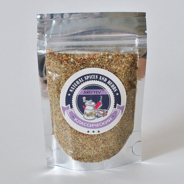Пряная смесь для стейка № 1 Arefyev, пакет, 100 г Пряная смесь для стейка №1 Arefyev, классический