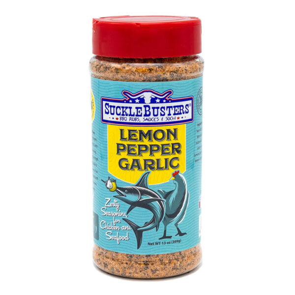 Приправа для рыбы, птицы и барбекю SuckleBusters Lemon Pepper Garlic, пл/б, 369 г Приправа для рыбы, птицы и барбекю Suckle Busters Lemon Pepper Garlic, пл/б, 369 г