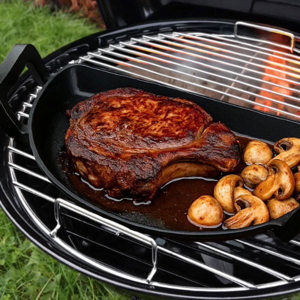 Чугунный поддон Drip ‘N Griddle Cast Iron для корзины SnS 47 см