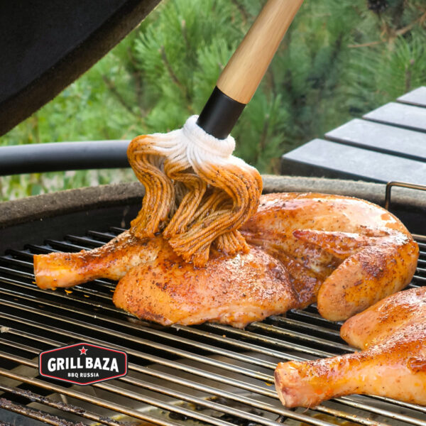 Кисточка для моп-соуса Grillbaza, дерево/хлопок Кисточка для моп-соуса Grillbaza, дерево/хлопок
