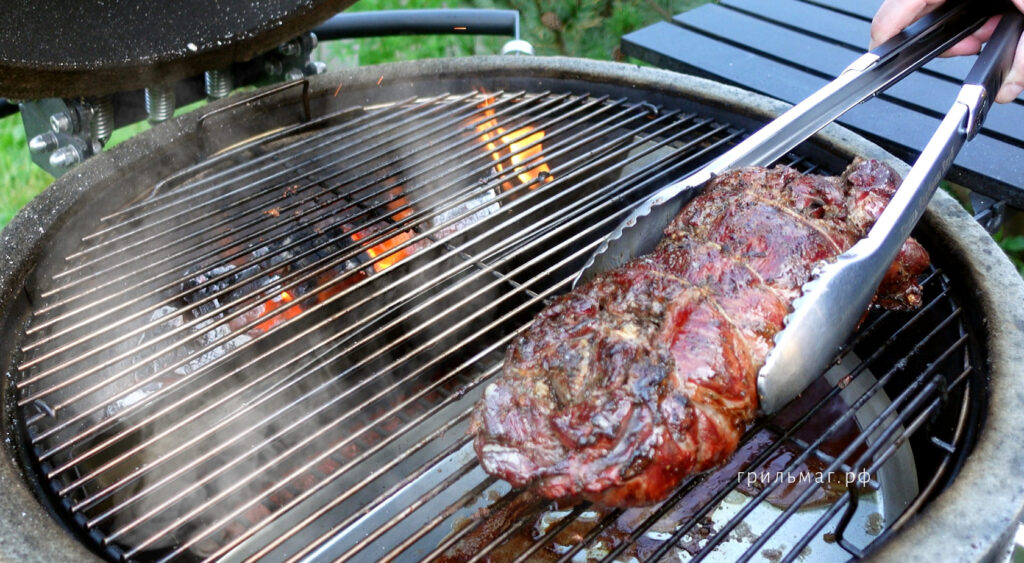 Как коптить на гриле с корзиной SnS