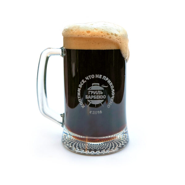 Кружка "Гриль-Барбекю Клуб", стекло, 0,5 л