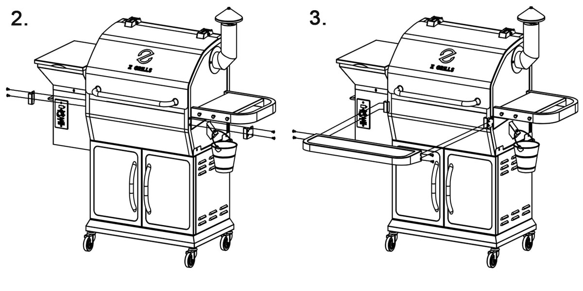 Передняя полка для гриля Z Grills 1000 D4E