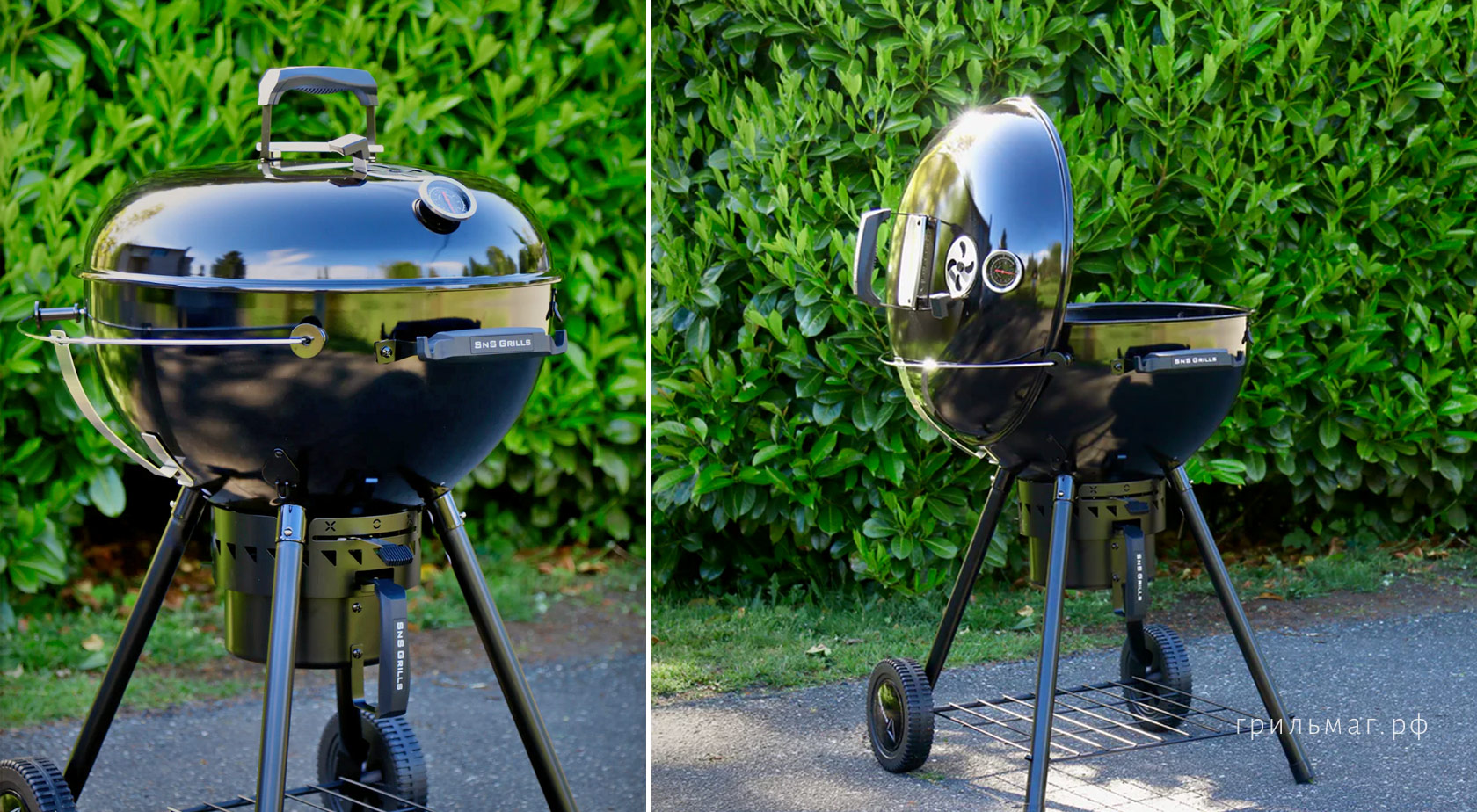 Угольный гриль SnS Kettle Black Edition: отличия и преимущества