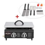 Газовый гриль флэт-топ Grillbaza FT-102 + набор инструментов